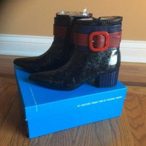John Fluevog Effortless Miranda Buckled Ankle Boot 10 Size